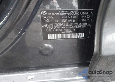 2020 Hyundai Elantra Sel from USA, damaged, VIN 5NPD84LF6LH632476